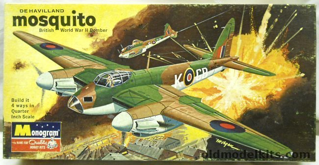 Monogram 1/48 De Havilland Mosquito - N.F.II / Mk.IV / F.B.VI / II Night Intruder - Four Star Issue, PA129-200 plastic model kit